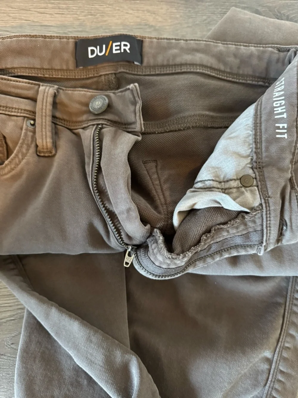 Do/Er No Sweat‎ Straight Pants Light Brown 30x32